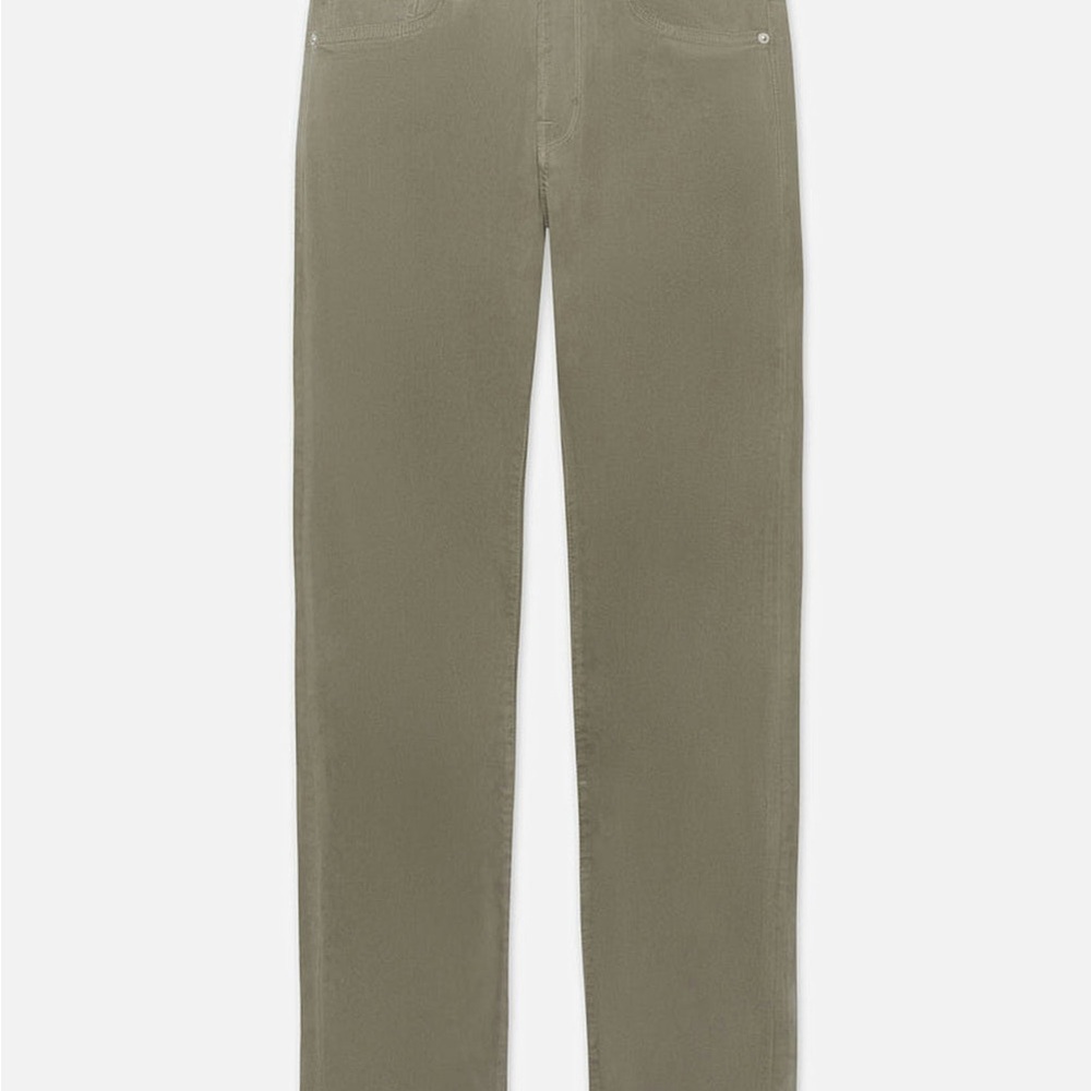 FRAME L'Homme Slim Straight-Leg Olive Pants
